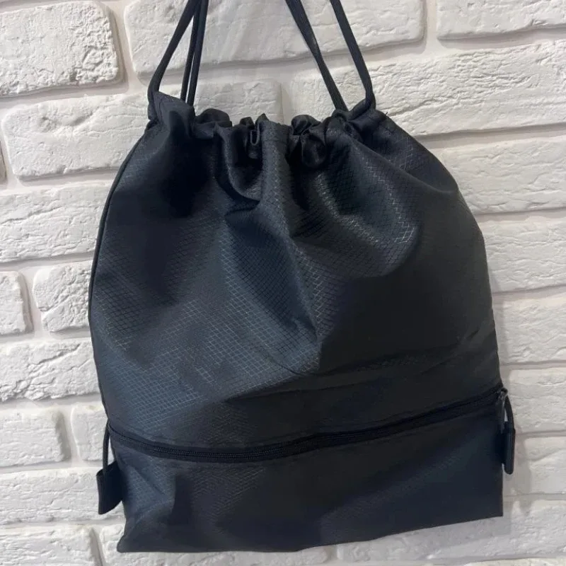 sac à dos unisexe avec cordon de serrage – sac de sport léger, sac de voyage, sac pour l'école et le travail pour hommes et femmes | sac de transport quotidien minimaliste tout-en-un