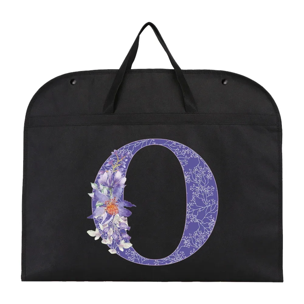 vêtements suspendus housse anti-poussière organisateur robe costume manteau sac de rangement violet fleur sacs à vêtements garde-robe suspendus organisateurs de vêtements