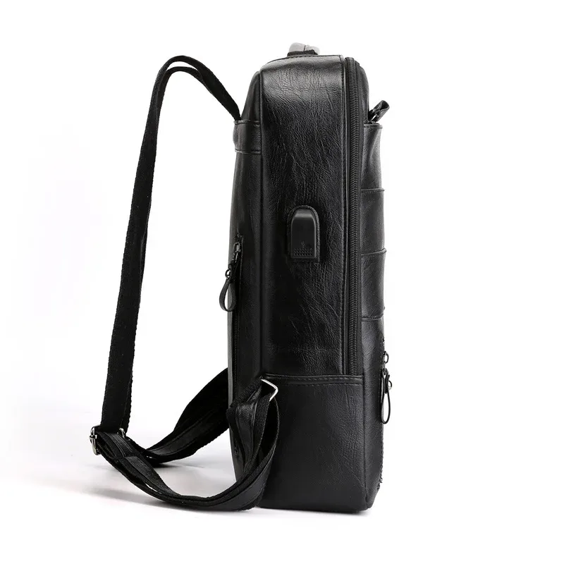 sac d'ordinateur portable pour homme, sac à dos de mode avec port usb rechargeable, sac à dos de sport de plein air, sac à dos de voyage grande capacité.