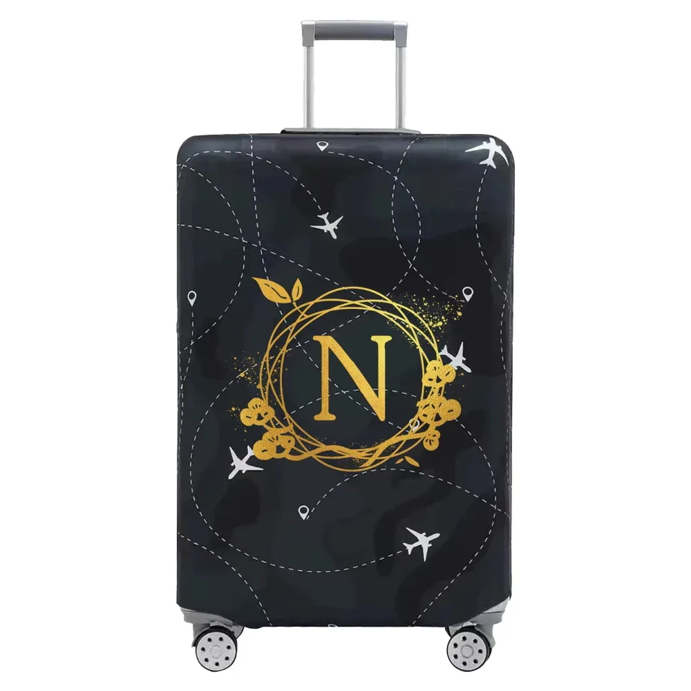 housse de protection pour bagages élastiques épais, série couronne imprimée pour valises de 18 à 32 pouces, accessoires de voyage
