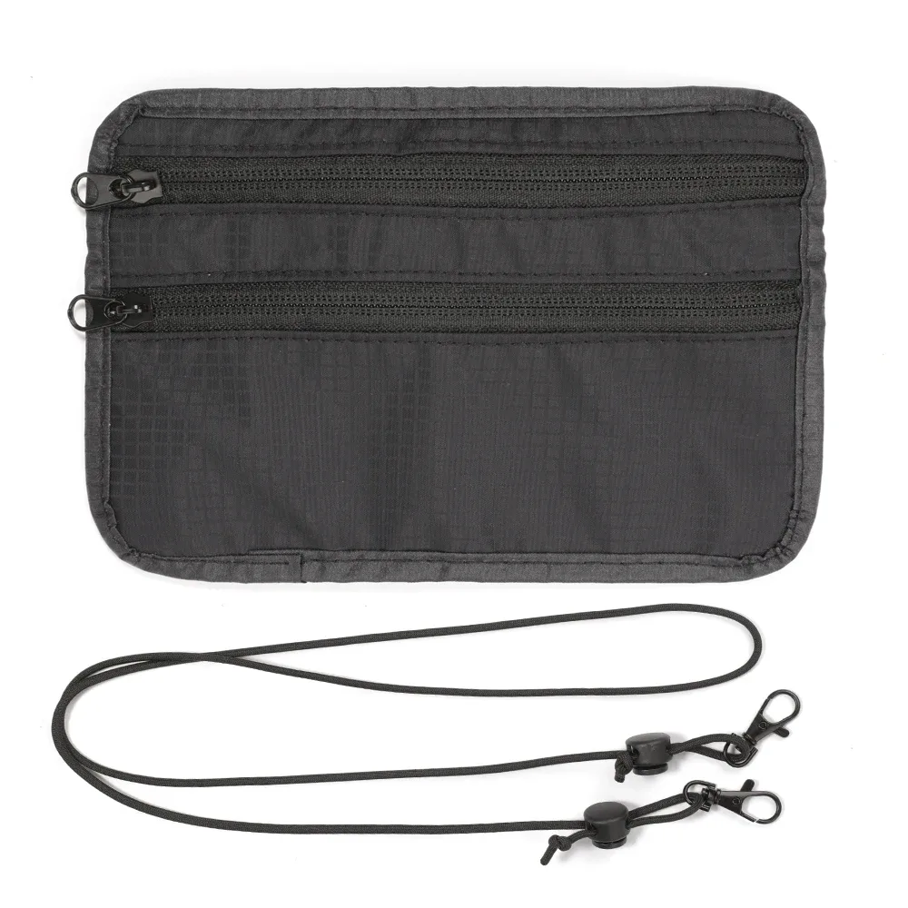 porte-passeport avec blocage rfid, portefeuille mince pour voyage, pochette de voyage facile à dissimuler pour hommes et femmes