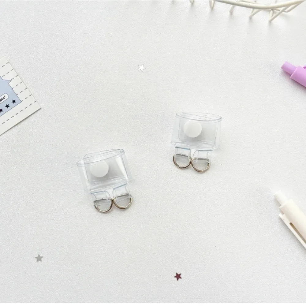 2 pièces de boucles d'extension de sangle de sac en pvc de haute qualité, transparentes, clips de sangle de sac, boucles de sac à dos