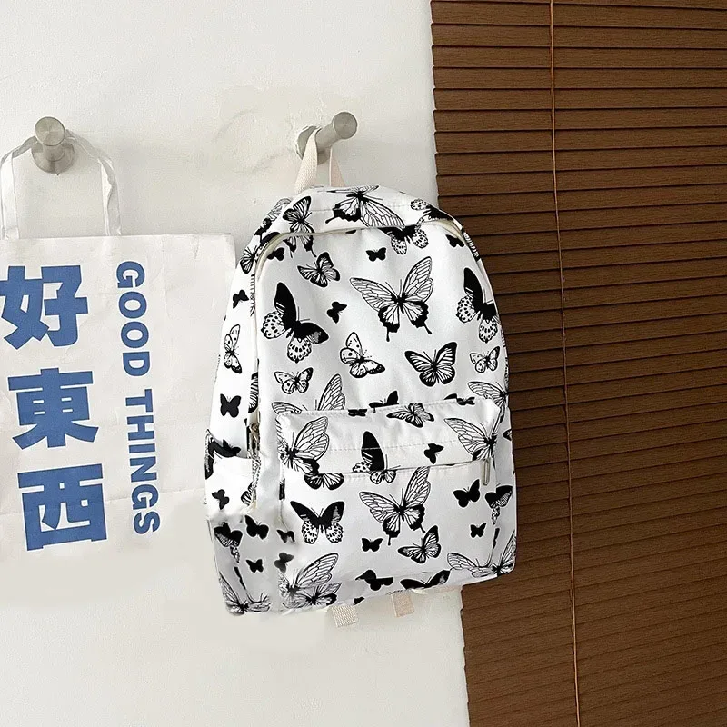 mode papillon modèle coréen femmes sac à dos étudiant sac à dos pour l'école livre stockage et organisateur de voyage rюкзак с экраном