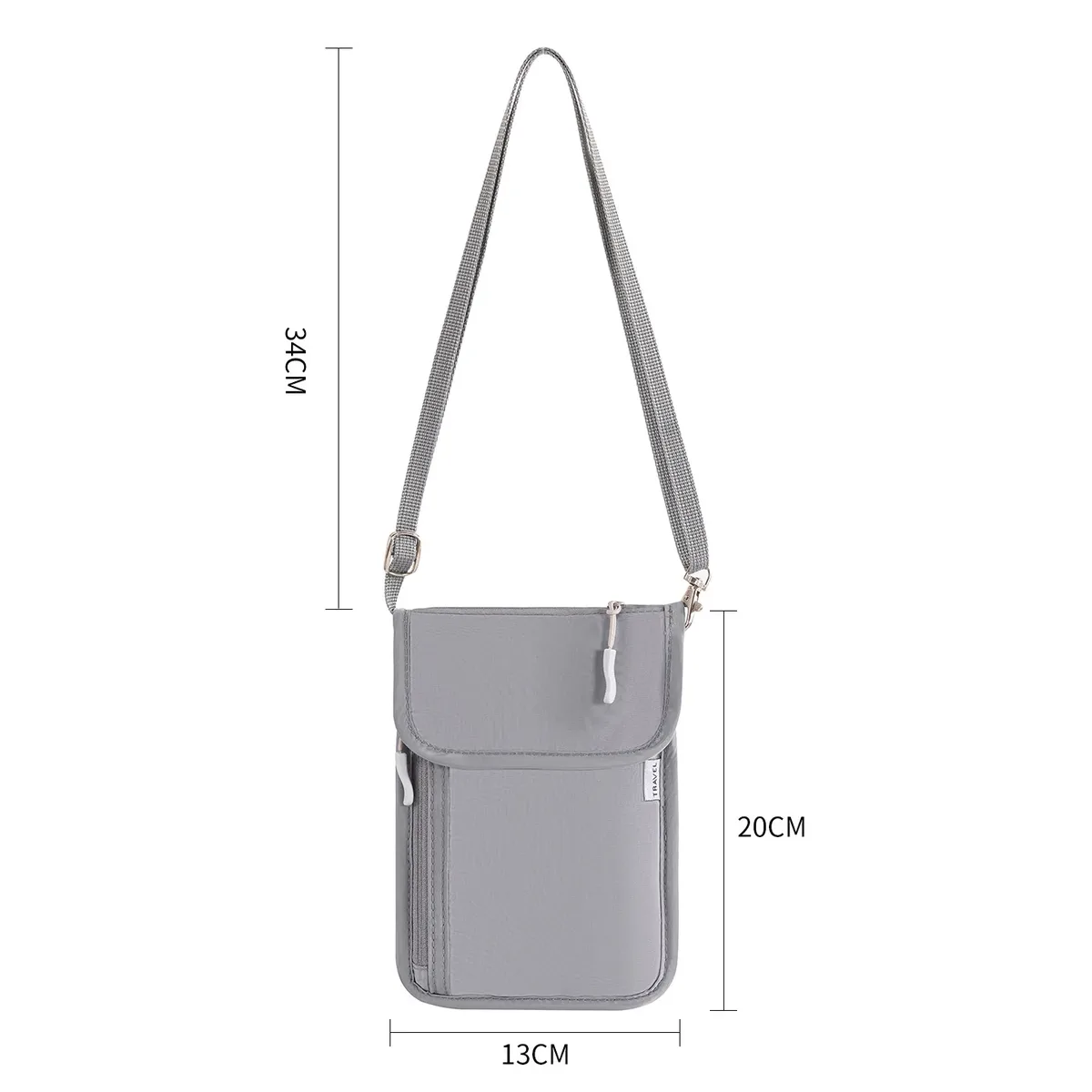 sac de voyage extérieur antivol étanche à suspendre au cou pour téléphone portable et passeport