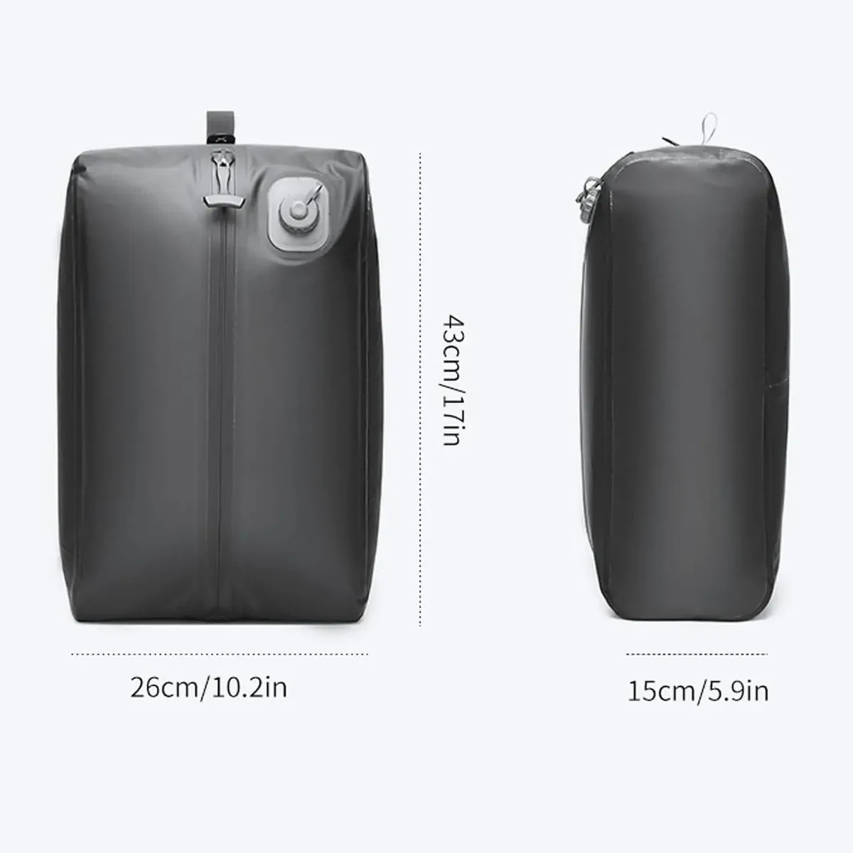 sac de compression automatique (pompe à air intégrée) réutilisable, pliable, pour voyages en plein air, valises et sacs à dos