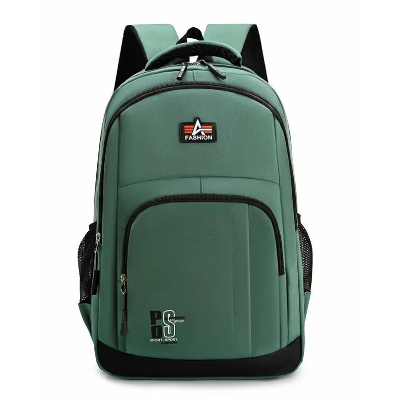 sac à dos simple et décontracté pour hommes, adapté aux collégiens et du secondaire, dos de voyage à double épaule de grande capacité, 2026