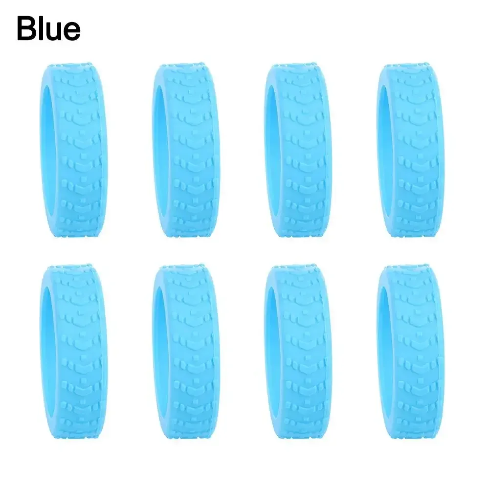 8 pièces bagages de voyage roulettes chaussures valise en silicone roues housse de protection réduire le bruit boîtier de chariot roulettes couverture