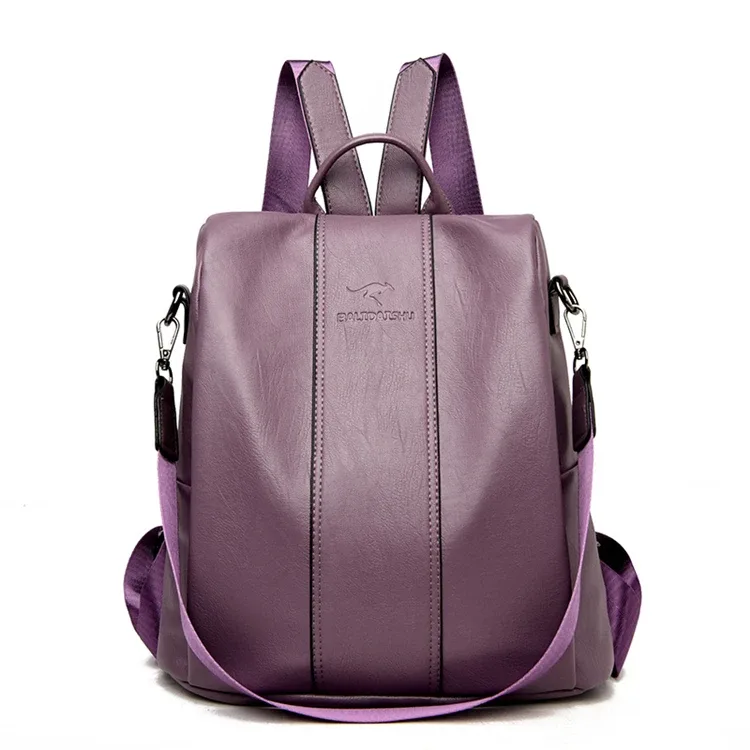 sac à dos en cuir anti-vol pour femmes, sac à bandoulière vintage pour dames, sac de voyage de grande capacité, sacs d'école pour filles mochila feminina