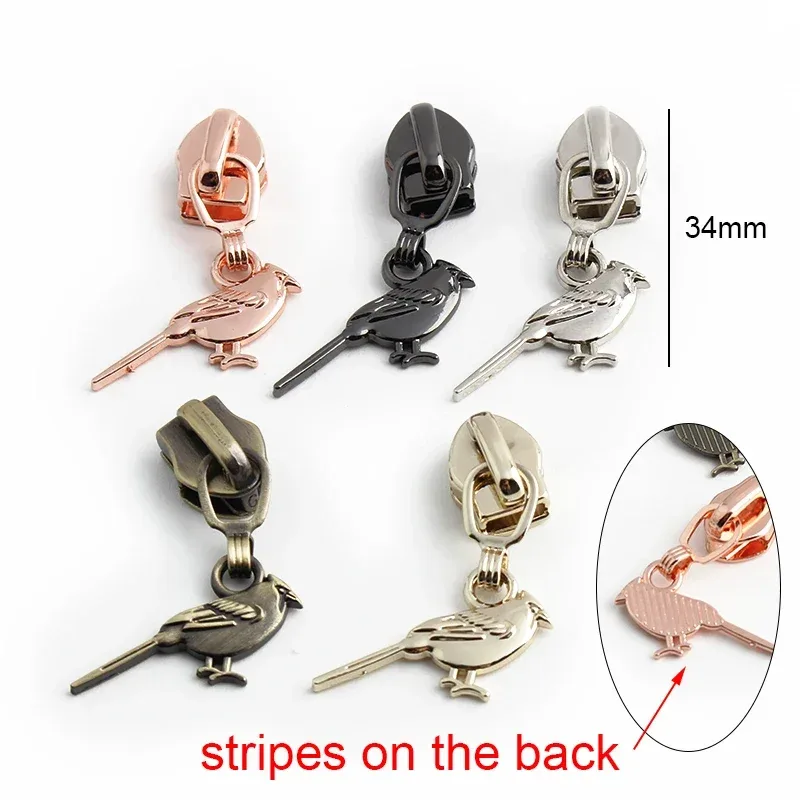 5/10/20 pièces 5 # curseur de fermeture éclair pour fermetures à glissière en nylon, sac à bande, extracteur de tête de fermeture, valise, kit de réparation de fermeture à glissière, accessoires de couture