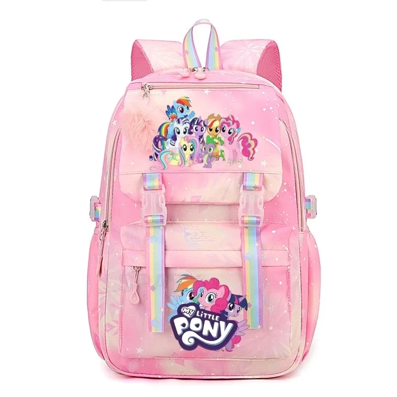 sac à dos my little pony pour femmes, garçons et filles, sac à livres, sac à dos de dessin animé kawaii pour étudiants et adolescents, mochila, cadeau d'anniversaire