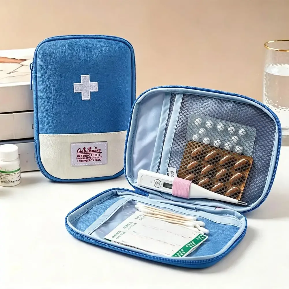 trousse de premiers secours portable de grande capacité, organisateur de stockage médical d'urgence pour la ma