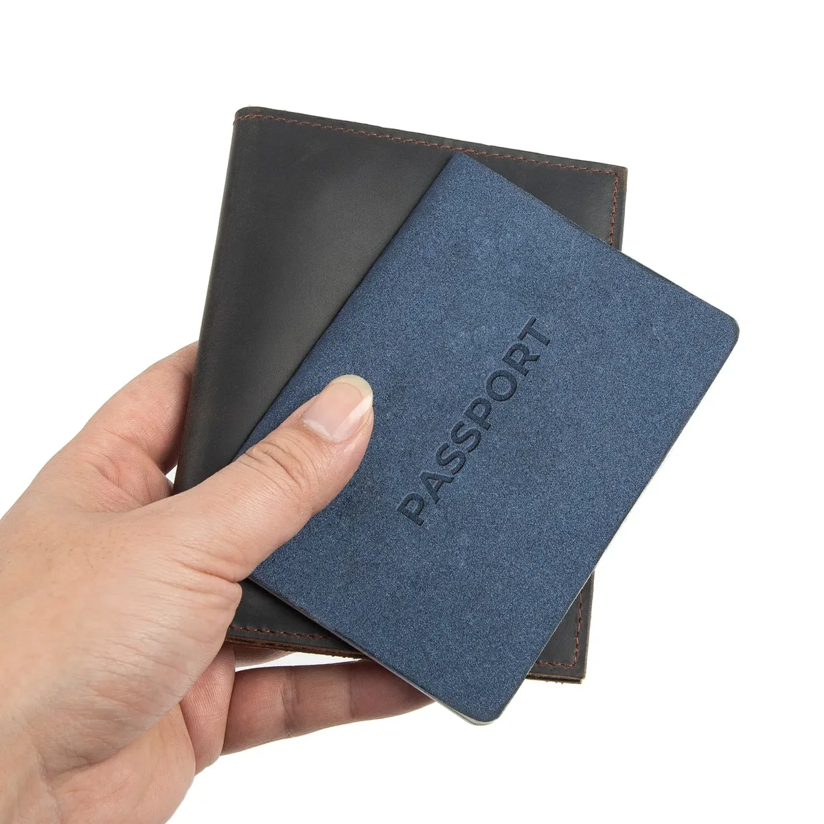 porte-passeport tout-en-un en cuir - portefeuille de voyage avec fermeture éclair et emplacements pour cartes, organiseur de documents durable pour les voyages et les affaires