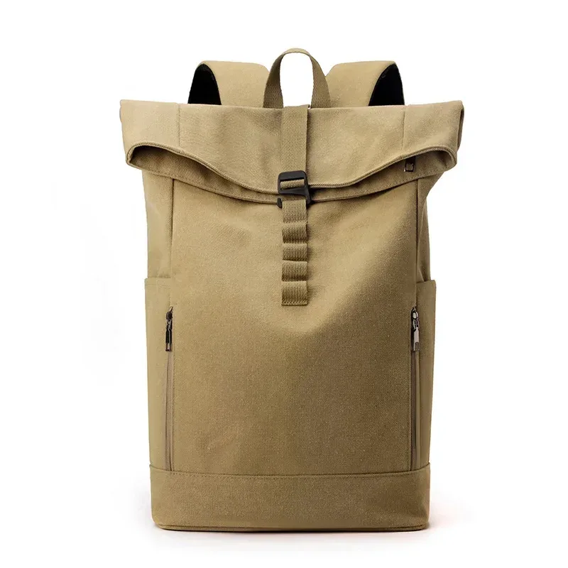 sac à dos en toile pour hommes, grande capacité, pour étudiants, 15.6 pouces, pour ordinateur portable, voyage, travail, déplacements