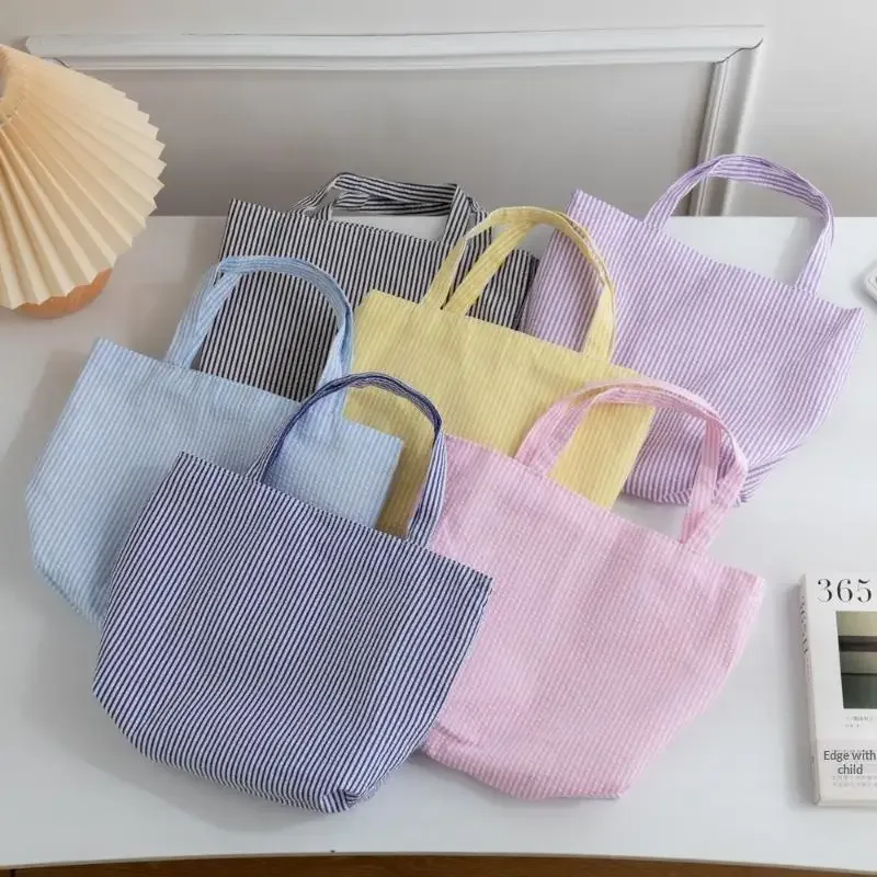 1 pcs sac fourre-tout à motif rayé tendance, sac à bandoulière matelassé polyvalent, sac de shopping de grande capacité