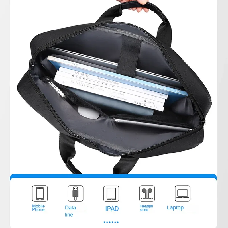 sac pour ordinateur portable personnalisé avec logo, 15 et 17 pouces, sac à bandoulière pour homme, sac d'affaires, impression d'image en gros