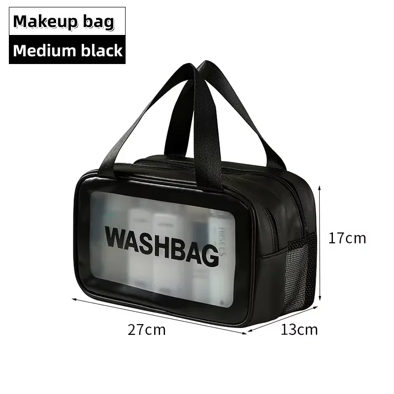 sac de rangement portable pour cosmétiques de grande capacité, sac de rangement pour articles de toilette de voyage pour hommes et femmes, double compartiment humide et sec