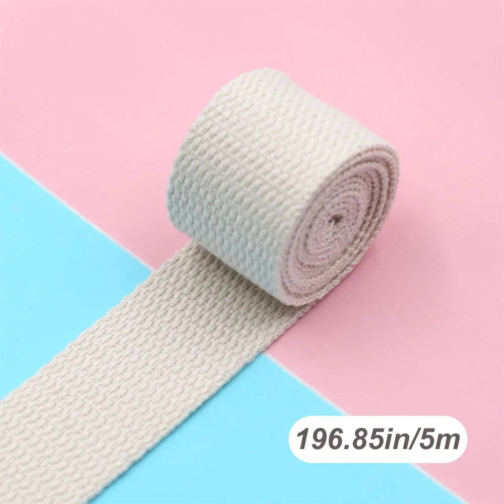 cerclage de sangle portable 5m x 32mm, pour sac à dos, bricolage, accessoires de ceinture de couture, ruban de décoration pour vêtements