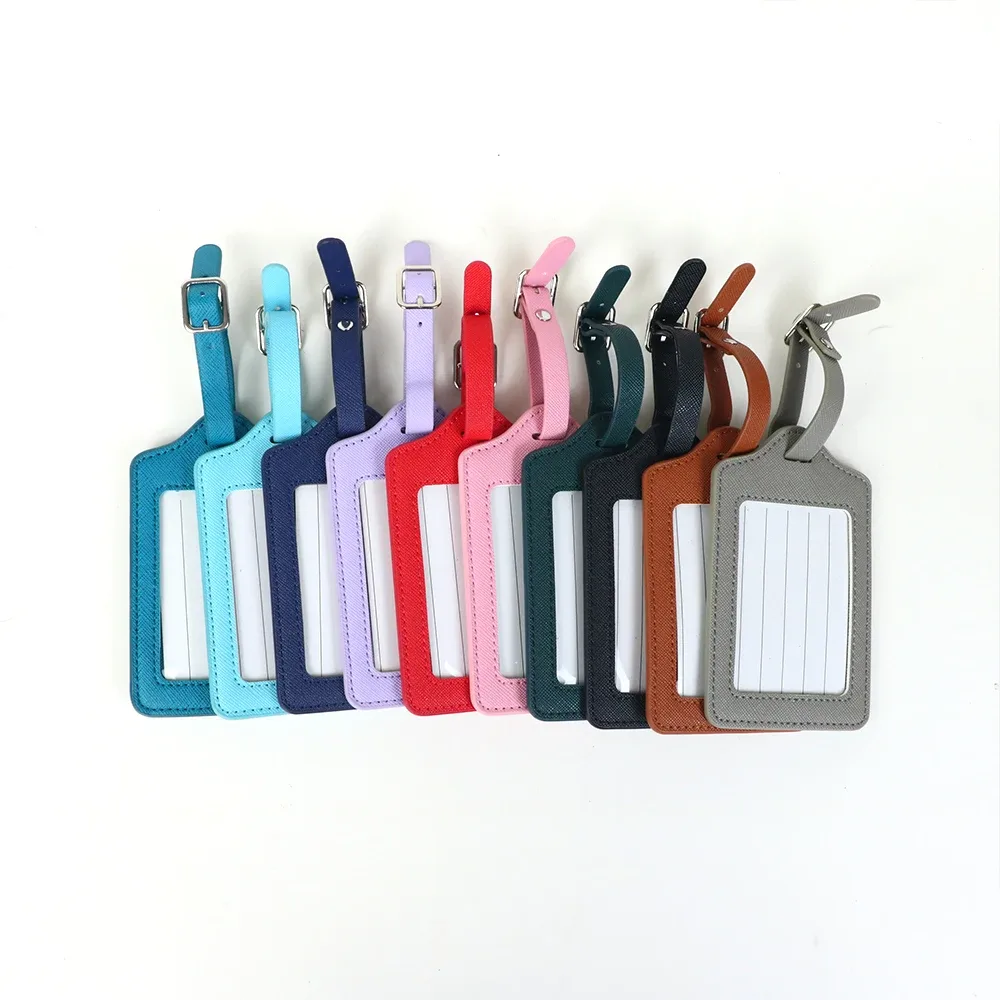 ensemble cadeau de voyage personnalisé : porte-passeport en cuir à motif croisé, porte-billets, porte-passeport en pu, porte-étiquette de bagage