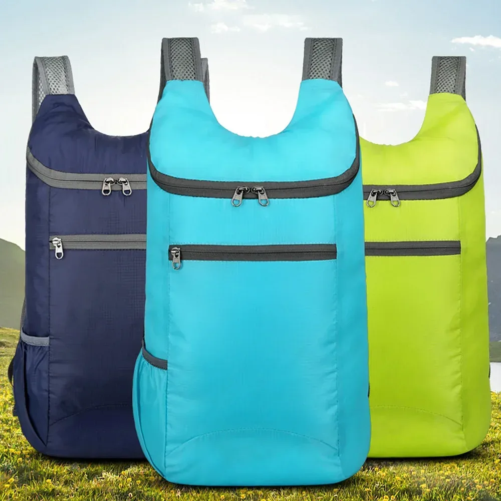 sac à dos de voyage pliable pour hommes et femmes, sacs à dos de plein air, sac de peau de rangement, sacs de sport pour femmes, imperméable, léger, sac à dos de randonnée, nouveau