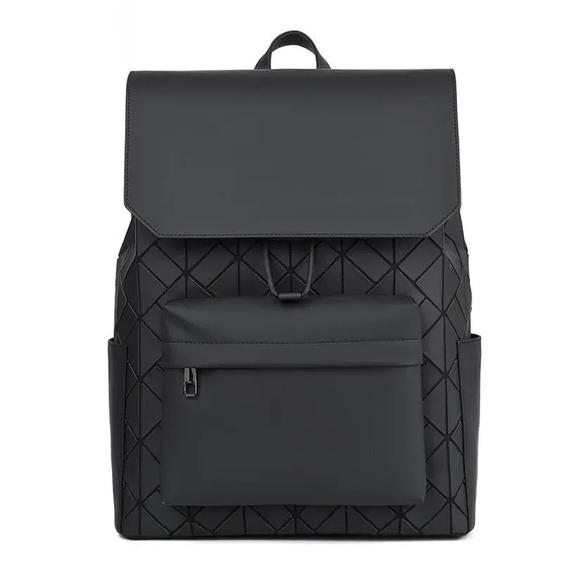sac à dos géométrique pour homme, design de luxe, mode, étanche, grande capacité, voyage, ordinateur portable, cartable