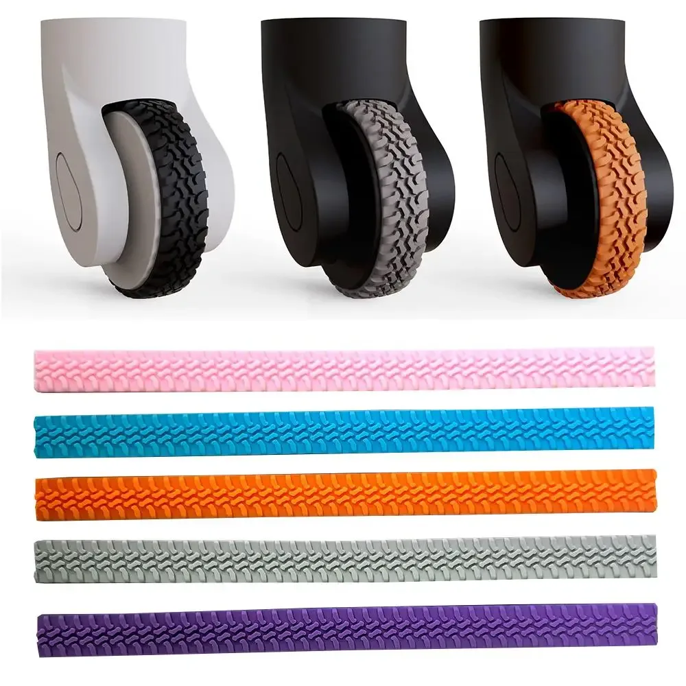 protecteur de roues de bagages en silicone, pièces de valise, essieux, protecteur de roues, réduit l'amortissement du bruit, boîte de chariot, roulettes, couverture 4/8 pièces