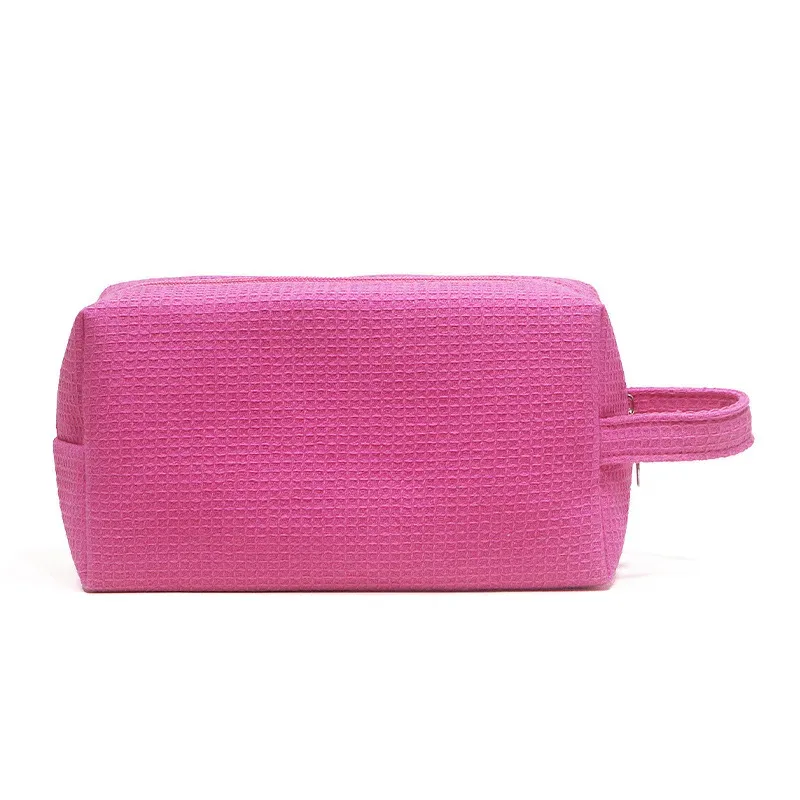 sacs à cosmétiques pour femmes, couleur unie, sacs de maquillage en coton doux japonais harajuku, sacs de voyage portables compacts de grande capacité