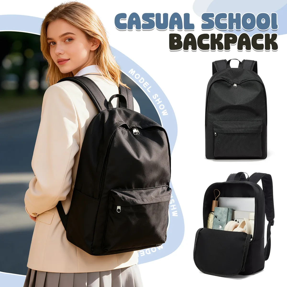 sac à dos pour filles, sac à dos de voyage pour femmes et adolescentes, sac à dos d'école pour étudiants, sac à dos de loisirs, sac à dos simple et moderne
