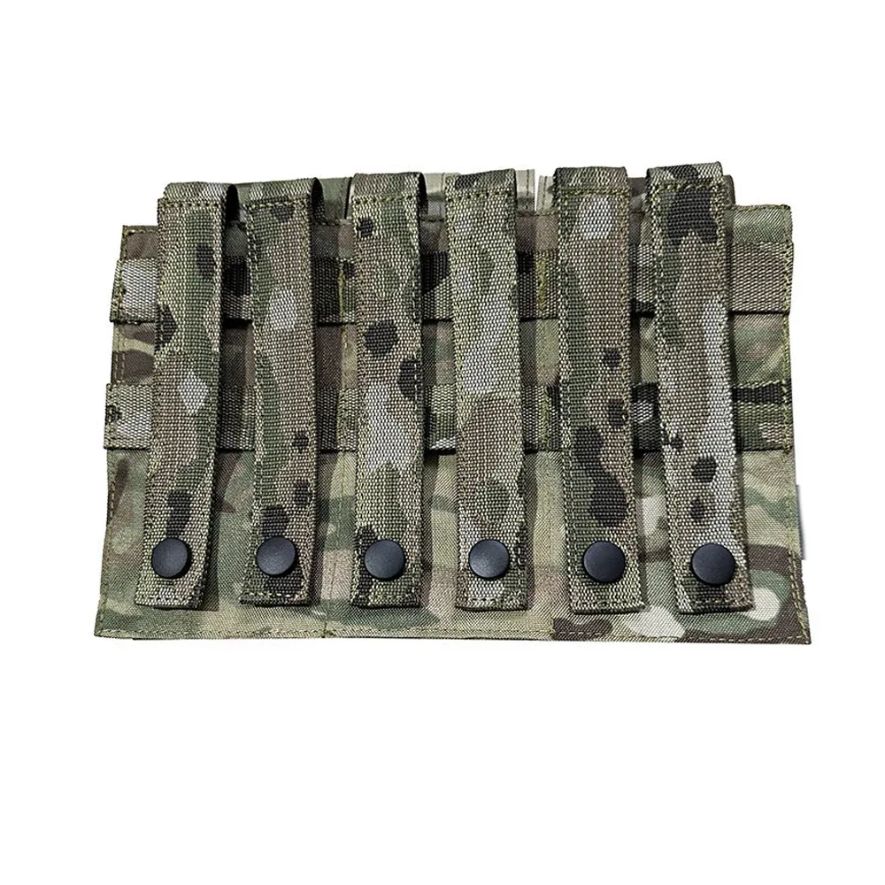 sac de rangement tactique triple pour accessoires d'extérieur, sac d'accessoires pour gilet molle