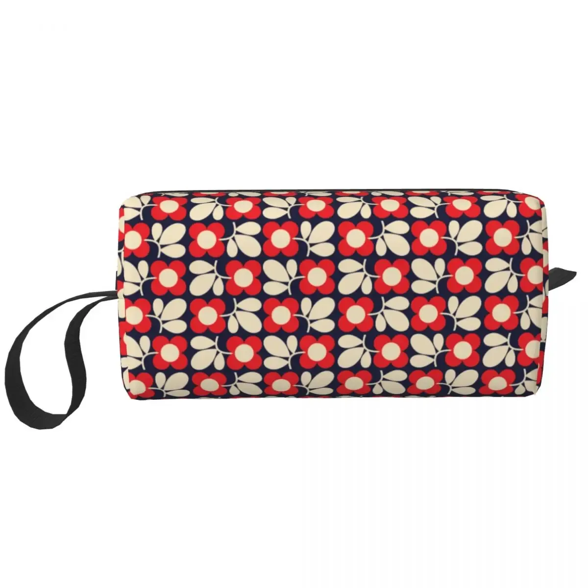orla kiely-trousse de toilette de voyage à imprimé personnalisé de fleur d'émeraude, sacs de rangement de maquillage et de cosmétique pour femme, trousse de trousse dopp