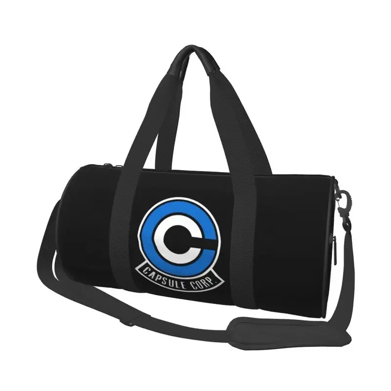 sac de voyage capsule corp dbz imprimé avec compartiment à chaussures pour hommes et femmes, pliable, léger, pour yoga, gym, sport