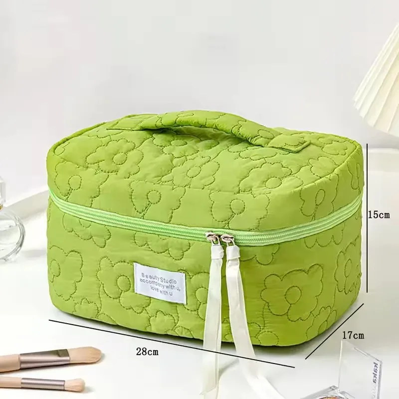 femme nouveau motif de fleur femmes trousse de maquillage articles de toilette organisateur de cosmétiques sac à fermeture éclair pochette de lavage de voyage sac cosmétique sacs de maquillage