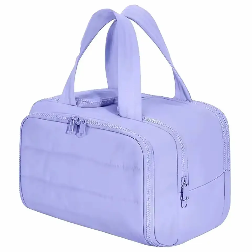 sac de toilette multi-poches pour femme, sac de voyage, sac de toilette de salle de bain, pochette de maquillage, organiseur de produits de toilette imperméable