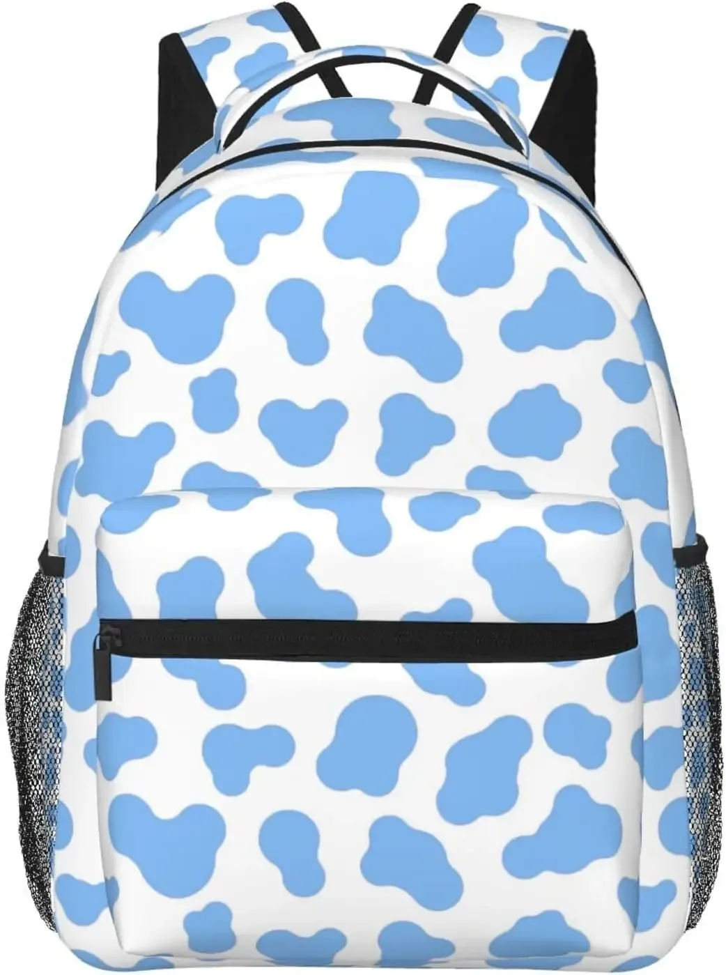 sac à dos imprimé vache violette, sacs pour ordinateur portable de grande capacité, sac de voyage de travail, accessoires college vache violette