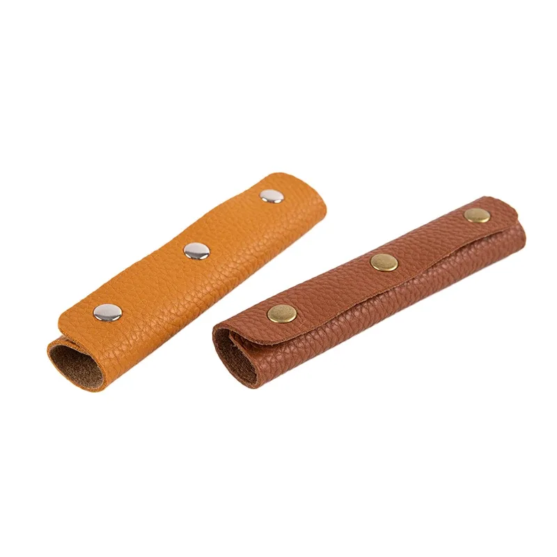 1pc sac à bagages poignée enveloppement en cuir housse de protection sac accessoires bandoulière pad remplacement sangle accessoire bricolage