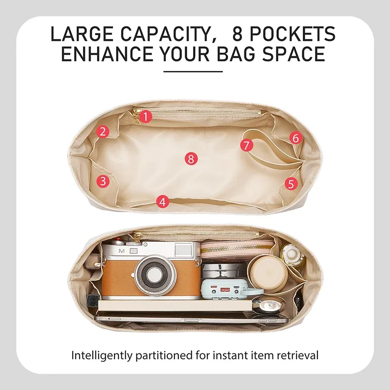 organisateur de sac à main en nylon pour sac fourre-tout goyard hobo, léger, durable, accessoire de mode pour sac, support de modification de sac