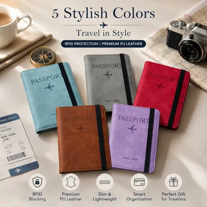 porte-passeport pour les essentiels de voyage, étui de protection pour passeport, accessoires de voyage, porte-passeport pour femmes/hommes