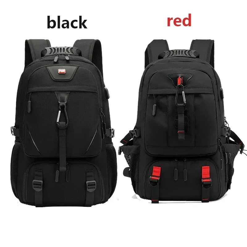 grand sac à dos de voyage unisexe avec port usb, sac d'ordinateur d'affaires, sports de plein air, trekking, randonnée, camping, 50 l, 60 l, 80 l