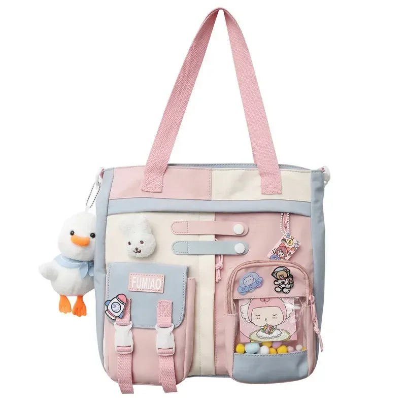 sacs à main pour étudiants, cartable japonais coloré de grande capacité pour filles, sacs à livres respirants et imperméables pour adolescentes