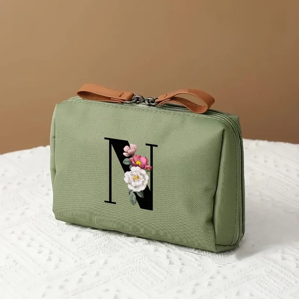 sac de rangement multifonctionnel 1 pièce, trousse de maquillage à la mode pour femmes, trousse de toilette de voyage portable adaptée aux voyages d'affaires et aux voyages