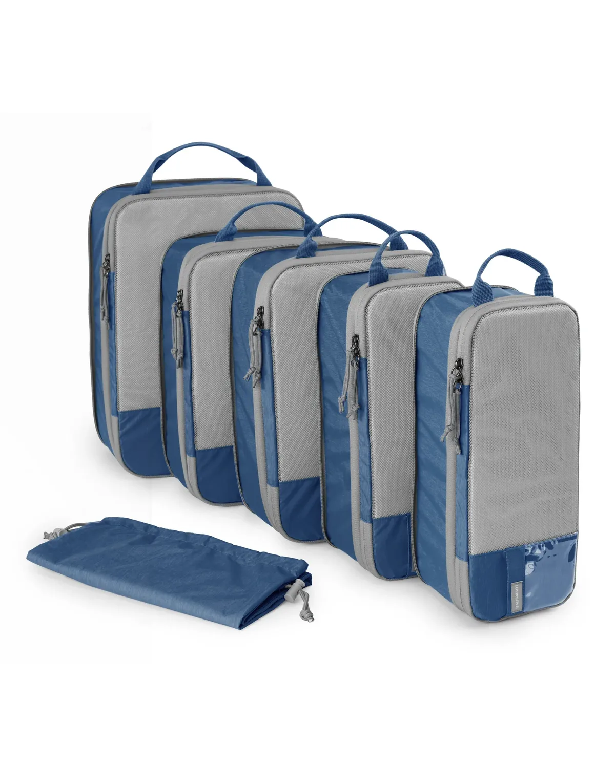 bagsmart-cubes d'emballage de compression pour voyage, sacs à bagages légers et durables, essentiels de voyage, ensemble de 6, 4/2