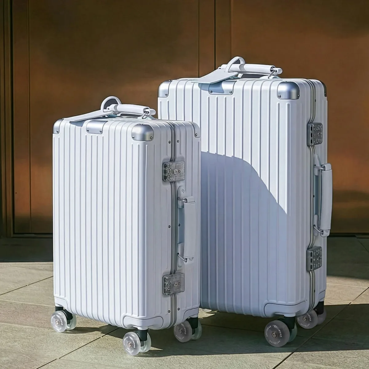 valise 20/24/28 pouces de haute qualité en pc rigide avec cadre en aluminium, roulettes pivotantes, serrure ts
