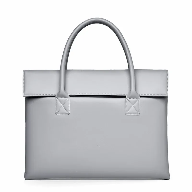 sac pour ordinateur portable de 14 pouces unisexe léger sac d'ordinateur de banlieue d'affaires résistant à l'eau porte-documents pour femme en pu cadeau de vacances essentiel