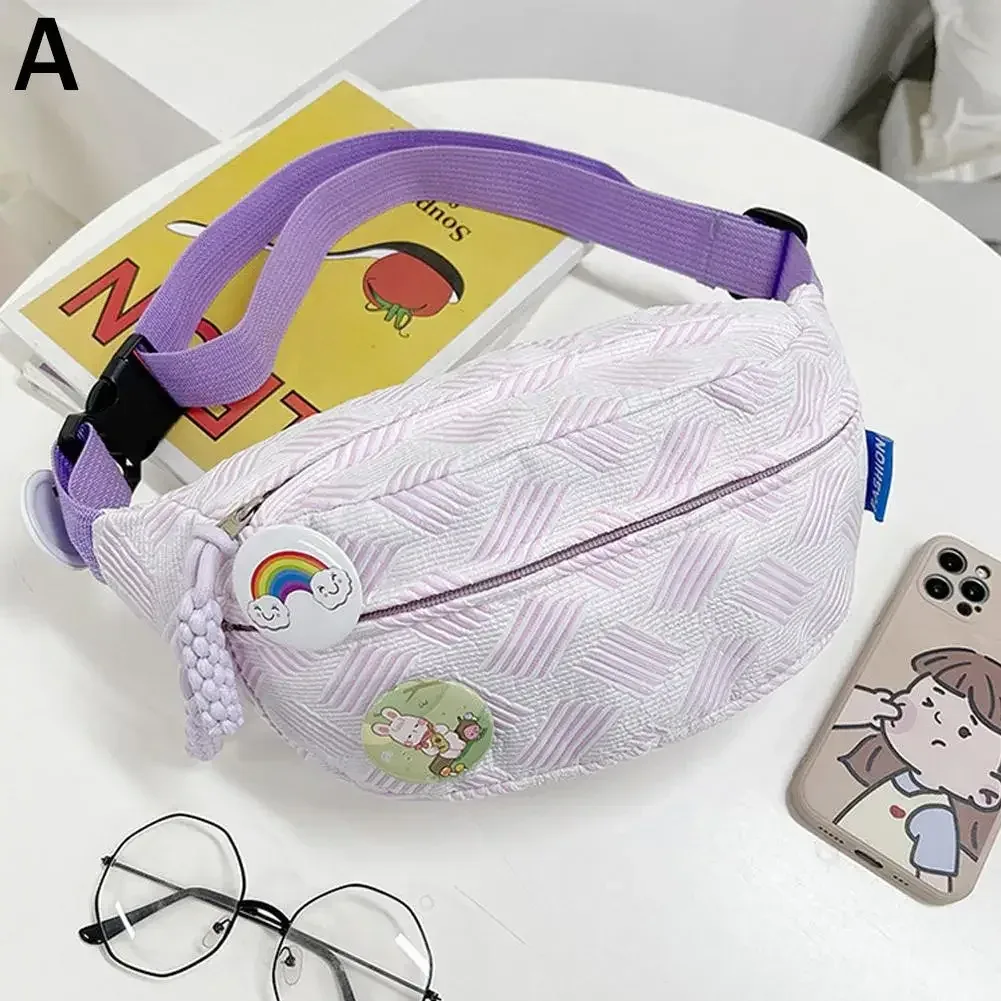sac de poitrine de sport pour femmes, sac banane multi-poches décontracté, grand pendentif imprimé, capacité douce, sacs à dos à bandoulière, mini sac rando x3i0