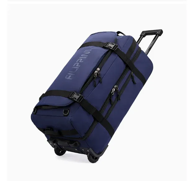 sac à roulettes pliable pour hommes, sac à dos de voyage grande capacité, organisateur de coffre, sac à roulettes portable, sac de cabine pour hommes et femmes