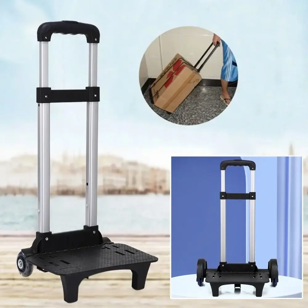 chariot pliable à 2 roues pour bagages, sac de voyage pour animaux de compagnie, chariot de transport, support pour sac à dos d'étudiant, chariot à trolley.