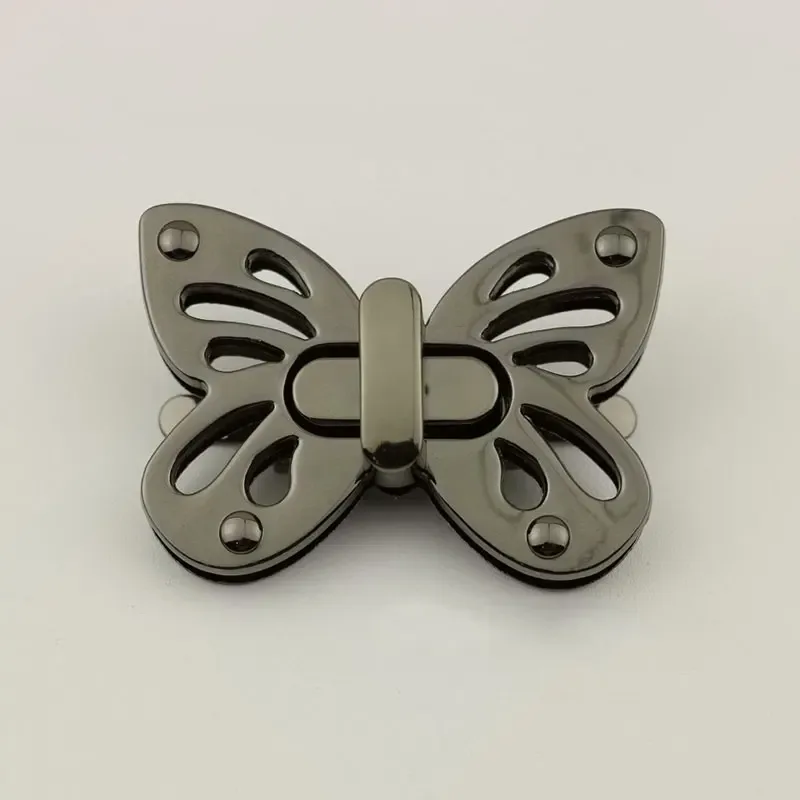 sac papillon en métal, 3 pièces, fermoir à verrouillage torsadé pour artisanat du cuir, sac à main pour femmes, sac à bandoulière, accessoires de quincaillerie