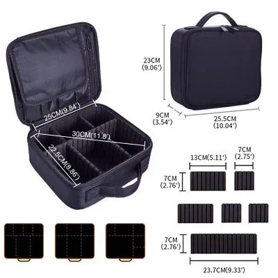 trousse de maquillage étanche, boîte professionnelle, sac à cosmétiques portable pour femmes, pour voyage, sac de rangement de maquillage