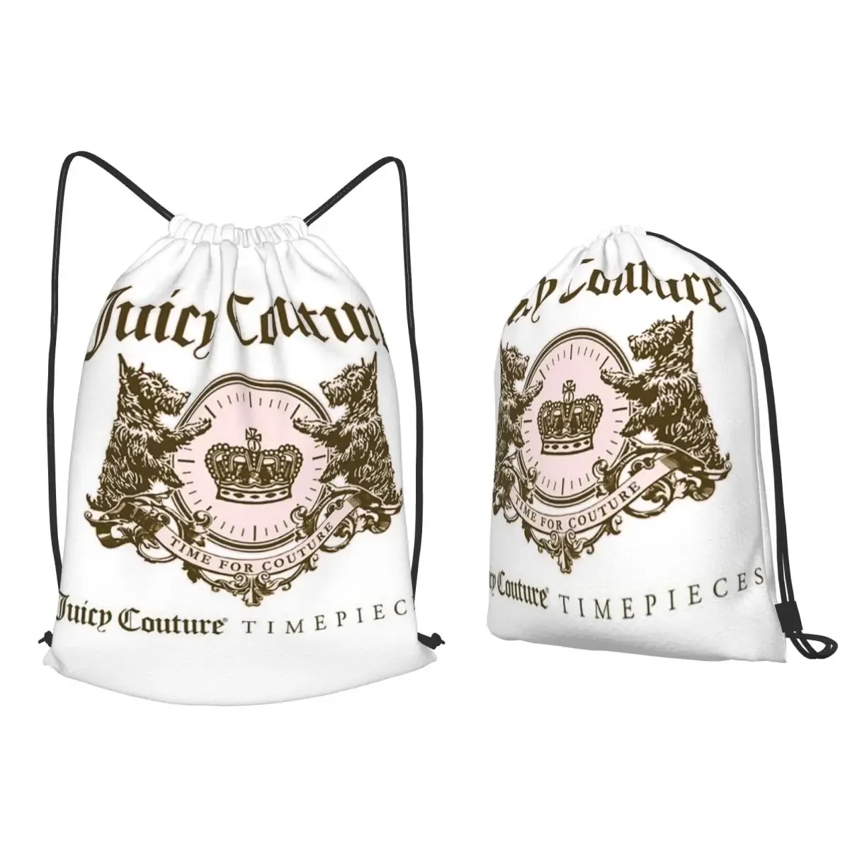 sacs à dos classiques juicy couture, sac de sport portable avec cordon de serrage, sacs à livres pour homme et femme, pour l'école