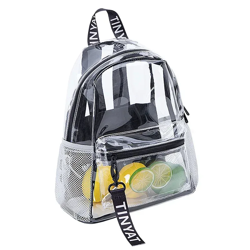 sac à dos de plage en pvc transparent pour femmes et filles, sacs à dos imperméables, sac de voyage à la mode, été, nouveau