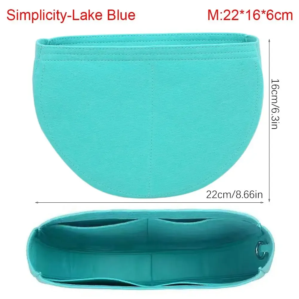 sac à main en feutre, sac d'insertion, support d'organisation, sac interne, doublure de sac de rangement portable pour bemoe hatsune miku, sac à grande bouche